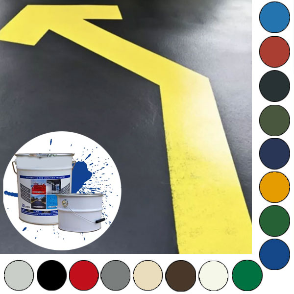 Industrial-Strength 20L Floor Paint for Garages, Showrooms, & Warehouses