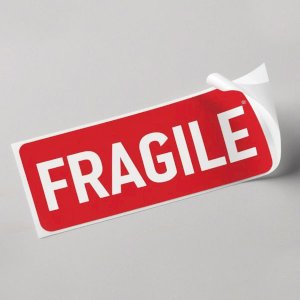 Self Adhesive Label “Fragile”